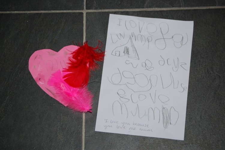 Valentines love from my boy