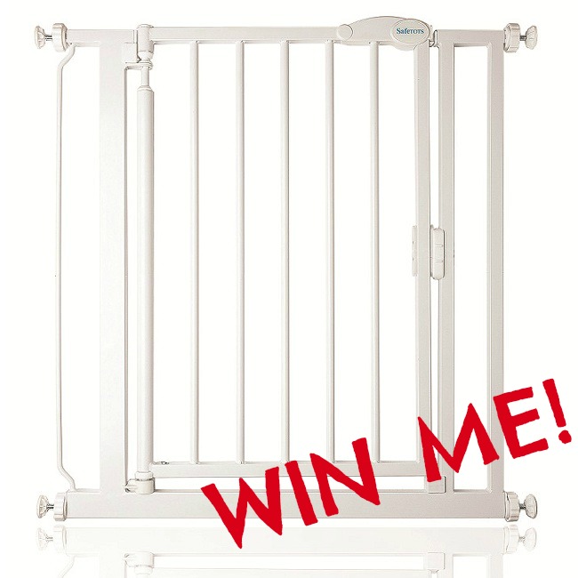 Toddler proofing your home: Win a Safetots self closing stair gate.