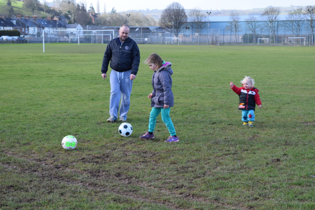 Football in the park