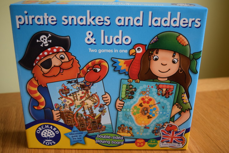 Review: Orchard Toys pirate snakes & ladders and ludo game