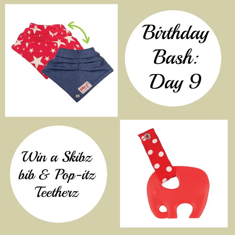 Birthday Bash: Day 9 – Win a Skibz reversible bib and Pop-itz Teetherz